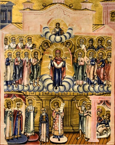 "Pokrov" The Protection of the Mother of God - Russia, late 19th century - Religious Antiques Style 